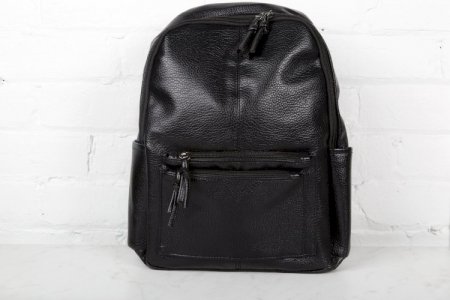 Black fashion woman backpack